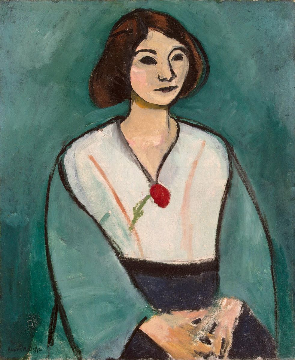 Анри Матисс женщина в зелёном (1909)